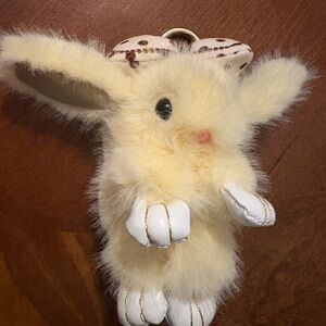 Cute Fluffy Bunny Keychain